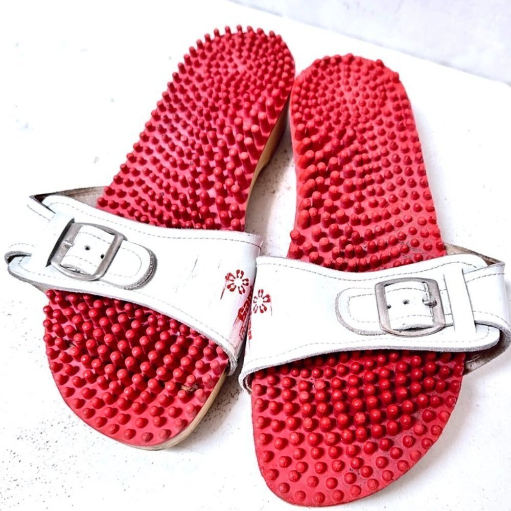 ganter fusstrainer Size 38 7 - 7.5 Massage German Dr Sole EUC Rare Sandals
